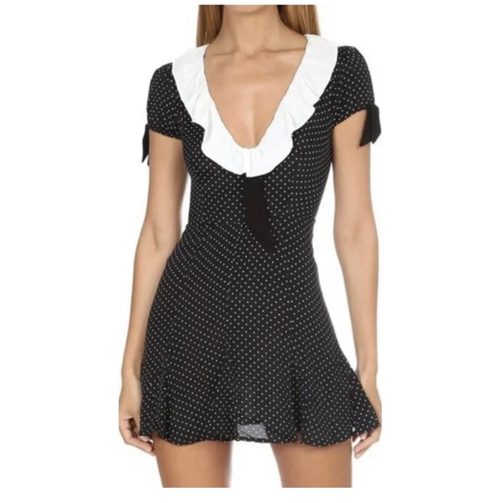 For love and lemons, Bianca, cap sleeve  polkadot dress